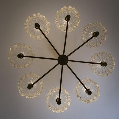 Large Chandelier from Orrefors, 1960s-VDW-1780869