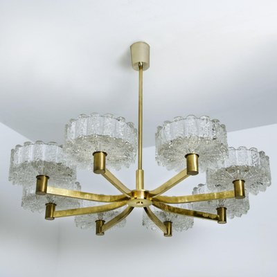 Large Chandelier from Orrefors, 1960s-VDW-1780869