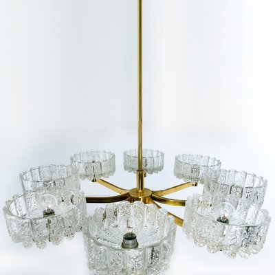 Large Chandelier from Orrefors, 1960s-VDW-1780869