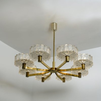 Large Chandelier from Orrefors, 1960s-VDW-1780869