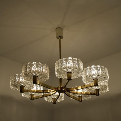 Large Chandelier from Orrefors, 1960s-VDW-1780869