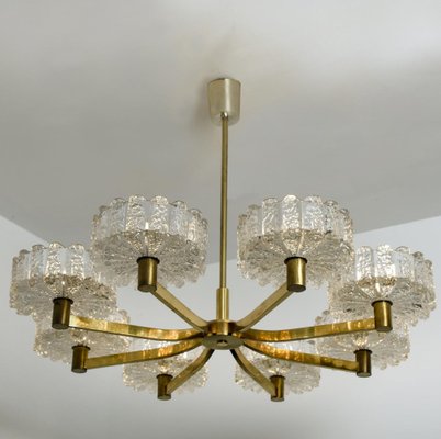 Large Chandelier from Orrefors, 1960s-VDW-1780869