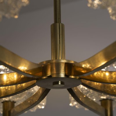 Large Chandelier from Orrefors, 1960s-VDW-1780869