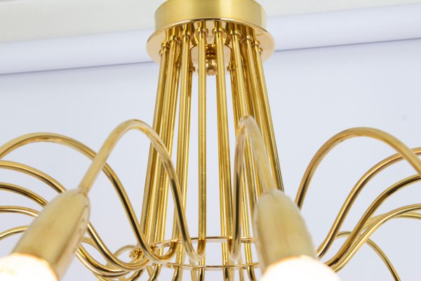 Large Chandelier in Brass in the style of Kaiser, Germany, 1960s-UGR-1719694