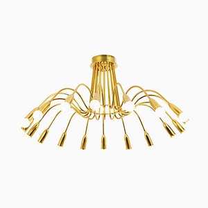 Large Chandelier in Brass in the style of Kaiser, Germany, 1960s-UGR-1719694