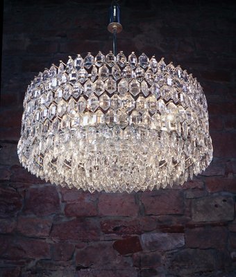 Large Chandelier in Crystal & Silver from Lobmeyr / Bakalowits & Sons-DEK-932664