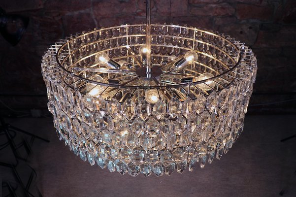 Large Chandelier in Crystal & Silver from Lobmeyr / Bakalowits & Sons-DEK-932664