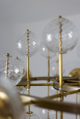 Large Chandelier in Gilded Brass and Decorative Balls, 1970s-CEJ-2026351