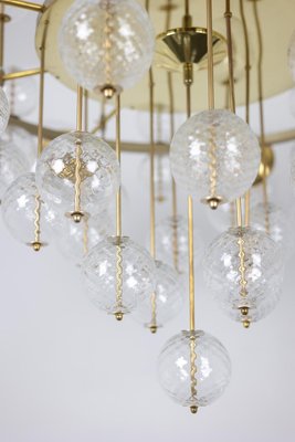 Large Chandelier in Gilded Brass and Decorative Balls, 1970s-CEJ-2026351