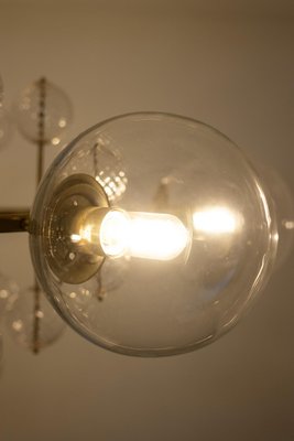 Large Chandelier in Gilded Brass and Decorative Balls, 1970s-CEJ-2026351