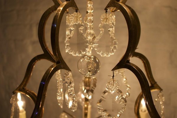 Large Chandelier with Louis XV Style Pampilles-OWS-1287762