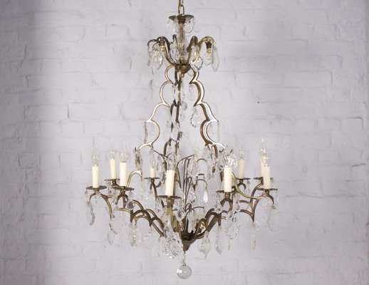 Large Chandelier with Louis XV Style Pampilles-OWS-1287762