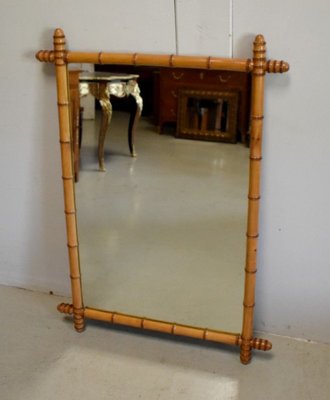 Large Cherry & Bamboo Rectangular Mirror, 1920s-RVK-731394