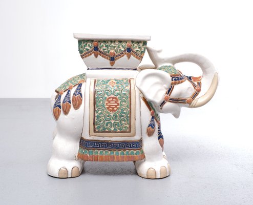 Large Chinese Elephant Jardiniere, 1970s-GCG-1405567