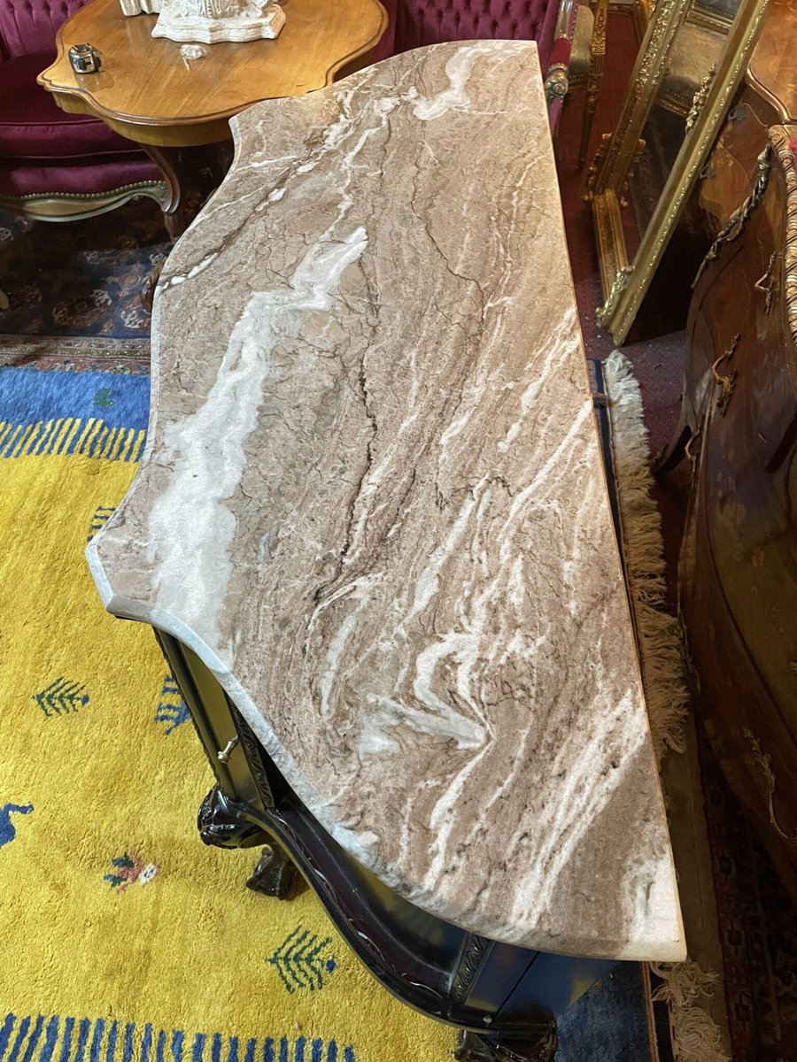 Large Chippendale Sideboard with Marble Top