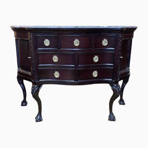 Large Chippendale Sideboard with Marble Top-NSG-1719014