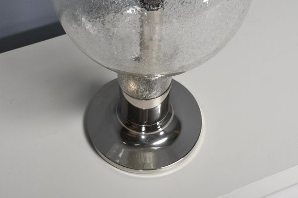 Large Chrome and Glass Table Lamp from Temde, Switzerland, 1970s-QT-1732659