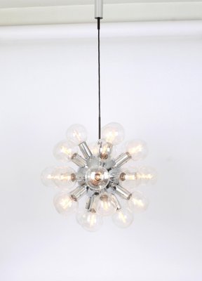 Large Chrome Atomium Chandelier from Kalmar, Austria, 1970s-UGR-1085398