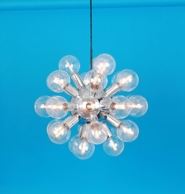 Large Chrome Atomium Chandelier from Kalmar, Austria, 1970s-UGR-1085398