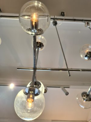 Large Chrome Ceiling Lamp from Kinkeldey, 1970s-DSC-868807