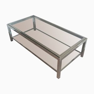 Large Chrome Coffee Table, 1970s-BA-1365603