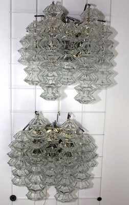 Large Chrome Pagoda Sconces by J. T. Kalmar, 1960s, Set of 2-ZWH-804120