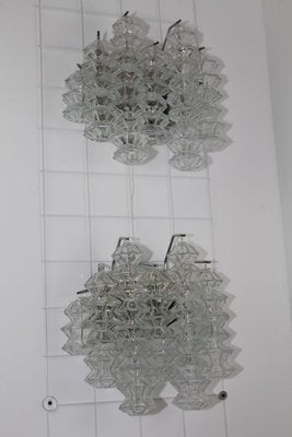 Large Chrome Pagoda Sconces by J. T. Kalmar, 1960s, Set of 2-ZWH-804120