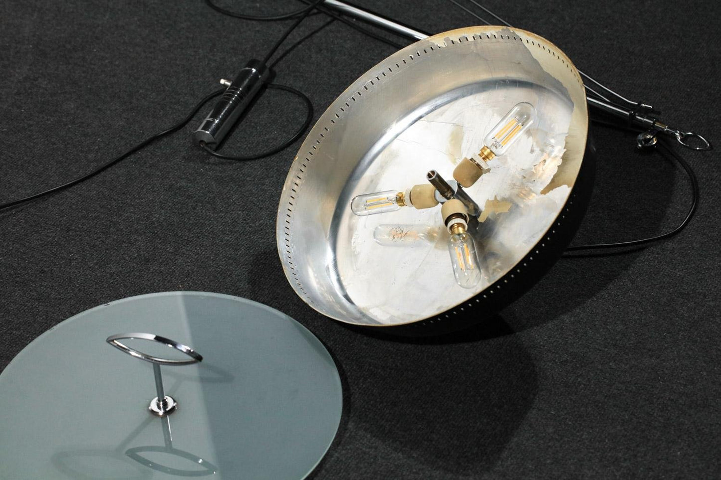 Large Chrome-Plated Telescopic Wall Light from Stilnovo, 1950s