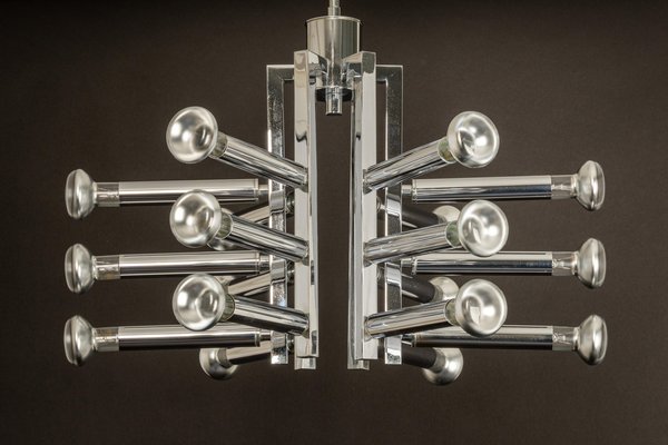 Large Chrome Space Age Sputnik Chandelier by Cosack, Germany, 1970s-UGR-1086285