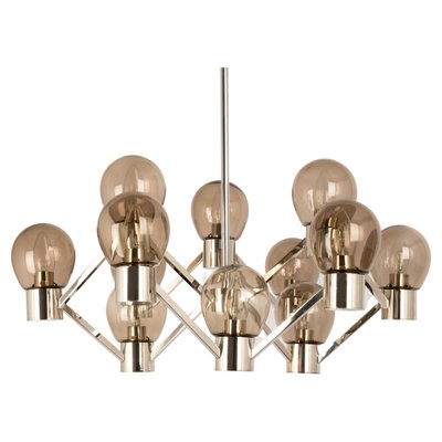 Large Chrome Sputnik Chandelier in the Style of Sciolari, Germany, 1960s-UGR-1325523