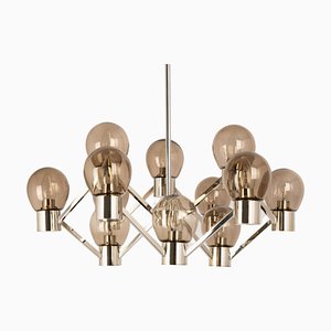 Large Chrome Sputnik Chandelier in the Style of Sciolari, Germany, 1960s-UGR-1325523