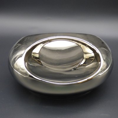 Large Chromed Porcelain Bowl from Rosenthal-WK-1153481