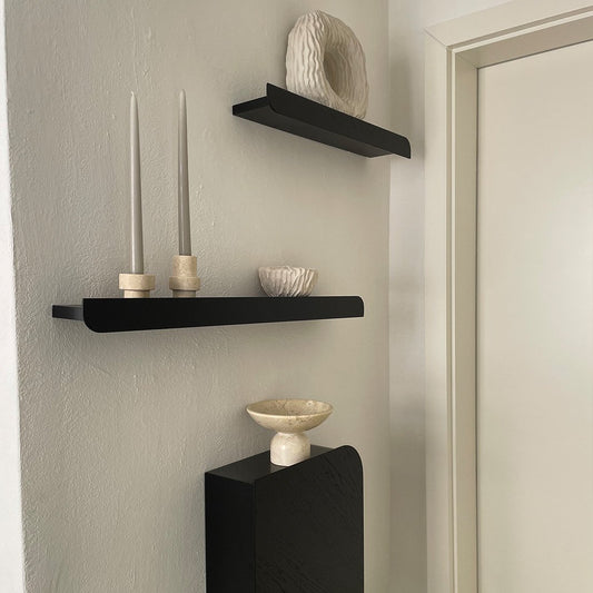 Large Cielo Wall Shelf in Black by Woodendot