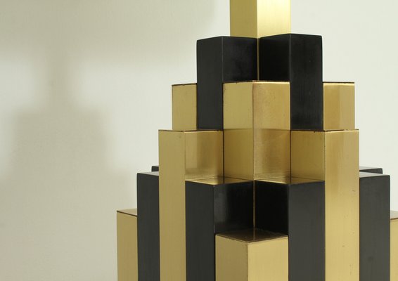 Large Cityscape Table Lamp from Lumica, 1970s-UB-1785156