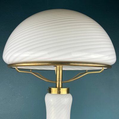 Large Classic Swirl Murano Mushroom Table Lamp, Italy, 1970s-WQC-1359290