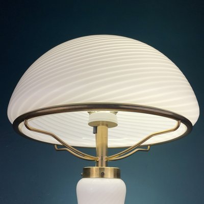 Large Classic Swirl Murano Mushroom Table Lamp, Italy, 1970s-WQC-1359290