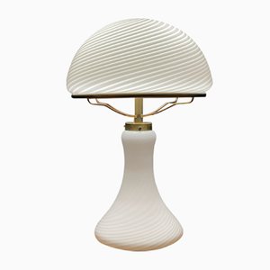 Large Classic Swirl Murano Mushroom Table Lamp, Italy, 1970s-WQC-1359290