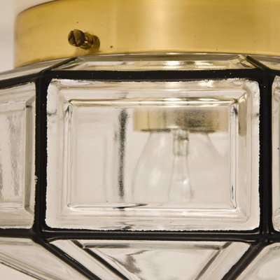 Large Clear Glass Flush Mount from Limburg, 1960s-VDW-1094890