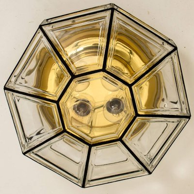 Large Clear Glass Flush Mount from Limburg, 1960s-VDW-1094890