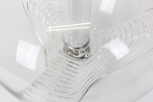 Large Clear Glass Pendant Light by Koch & Lowy for Peill & Putzler, Germany, 1970s-UGR-1086019