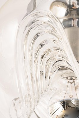 Large Clear Glass Pendant Light by Peill & Putzler, Germany, 1970s-UGR-1159895