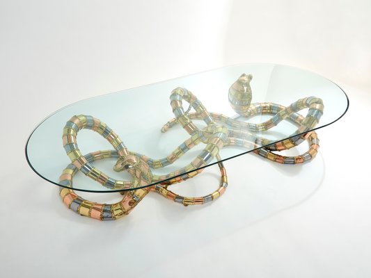 Large Cobra Sculpture Coffee Table by Isabelle Faure, 1970s-YJA-1345916