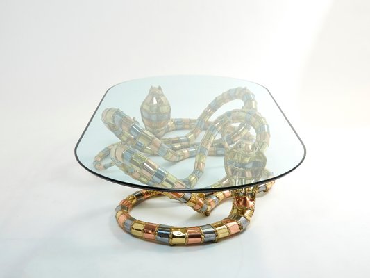 Large Cobra Sculpture Coffee Table by Isabelle Faure, 1970s-YJA-1345916