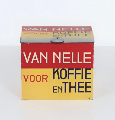 Large Coffee and Tea Tin by Jac Jongert for the Van Nelle Factory, 1933-ZT-2024084