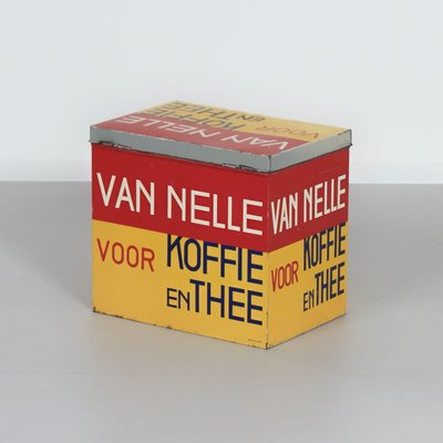 Large Coffee and Tea Tin by Jac Jongert for the Van Nelle Factory, 1933-ZT-2024084