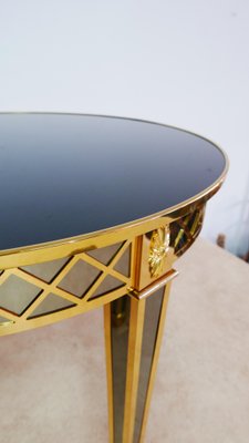 Large Coffee Table, Glass & Brass by Gianni Versace, Italy-KK-1107628