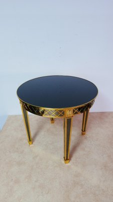 Large Coffee Table, Glass & Brass by Gianni Versace, Italy-KK-1107628