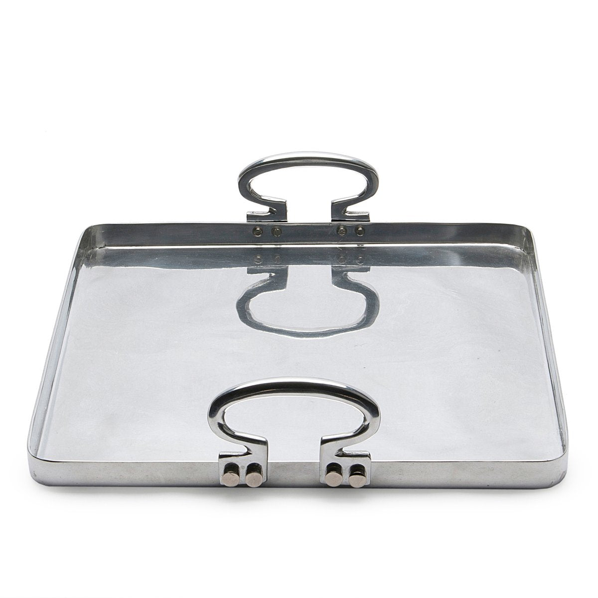 Large Colony Tray in Polished Aluminum by Aldo CIbic for Paola C.