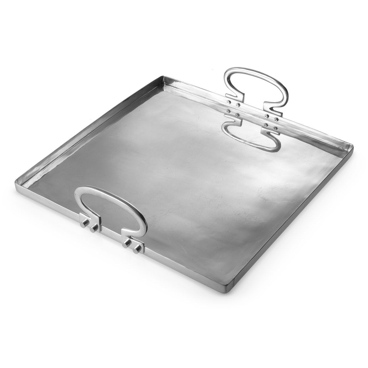 Large Colony Tray in Polished Aluminum by Aldo CIbic for Paola C.