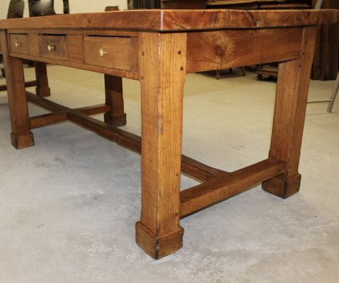 Large Community Table in Walnut and Oak-BCR-1336435